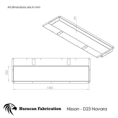 D23 NP300 Navara Tailgate Storage 2014+