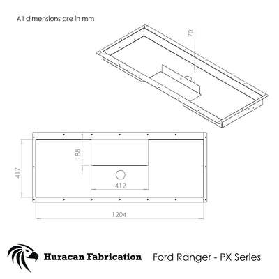 PX Ford Ranger Tailgate Storage (2011-2022)