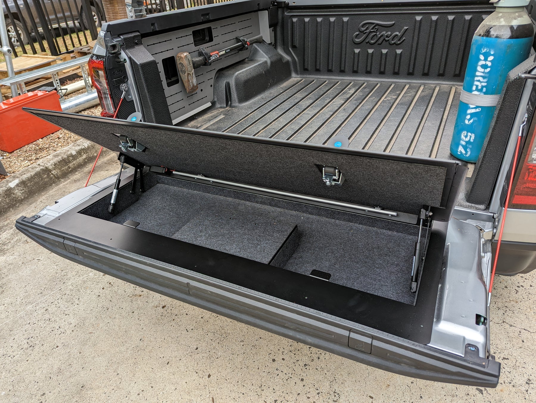 Tailgate storage to suit RA Ford Ranger and Raptor Next Gen (2022 - Cu ...