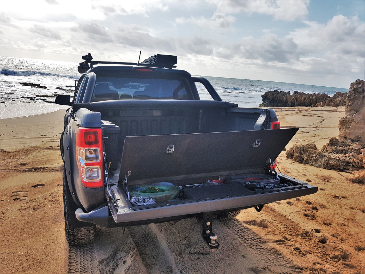 Buy Ford Ranger Tailgate Storage Box Online | Huracan Fabrication