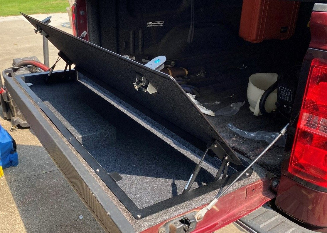 Durable GMC Sierra Tailgate Storage Box | Huracan Fabrication