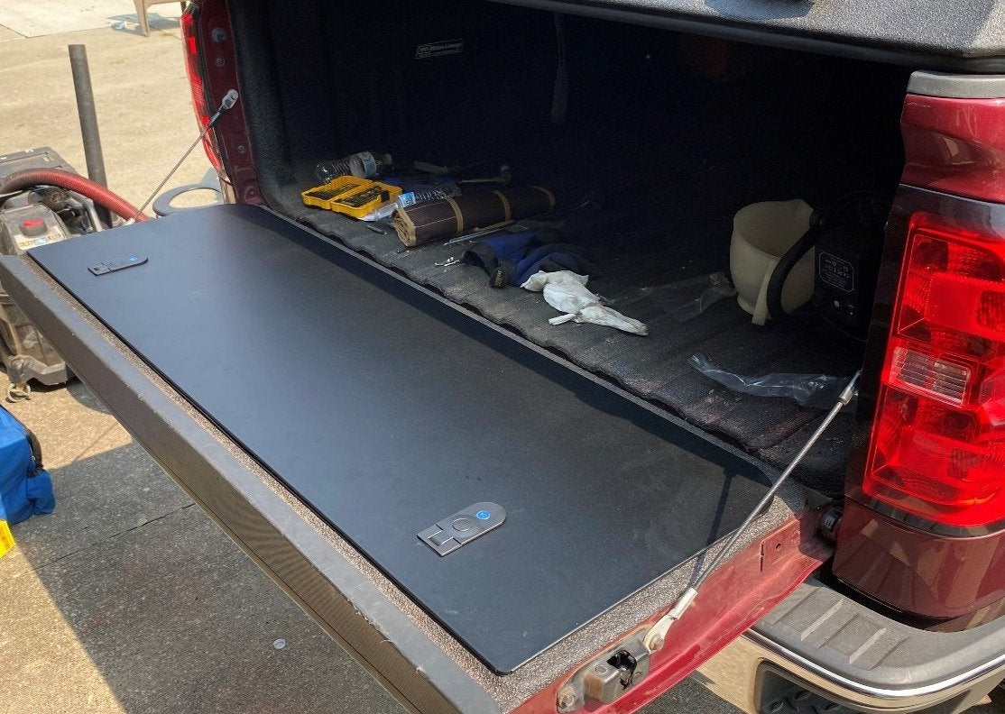 Durable GMC Sierra Tailgate Storage Box | Huracan Fabrication